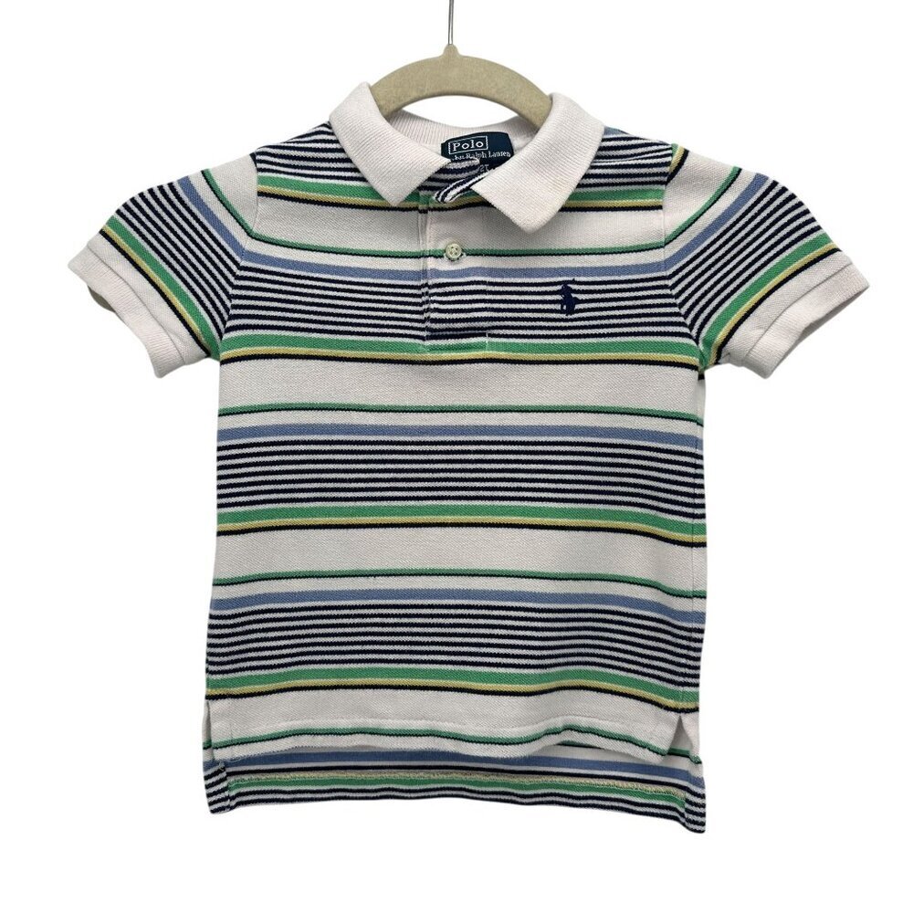 Vintage Polo By Ralph Lauren Boys 2-2T Polo Shirt Striped Multicolor